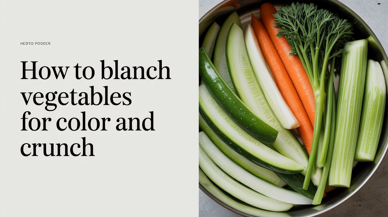 How to Blanch Vegetables for Color and Crunch