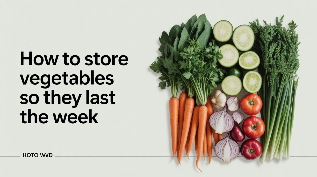How to Store Prepped Vegetables So They Last the Week