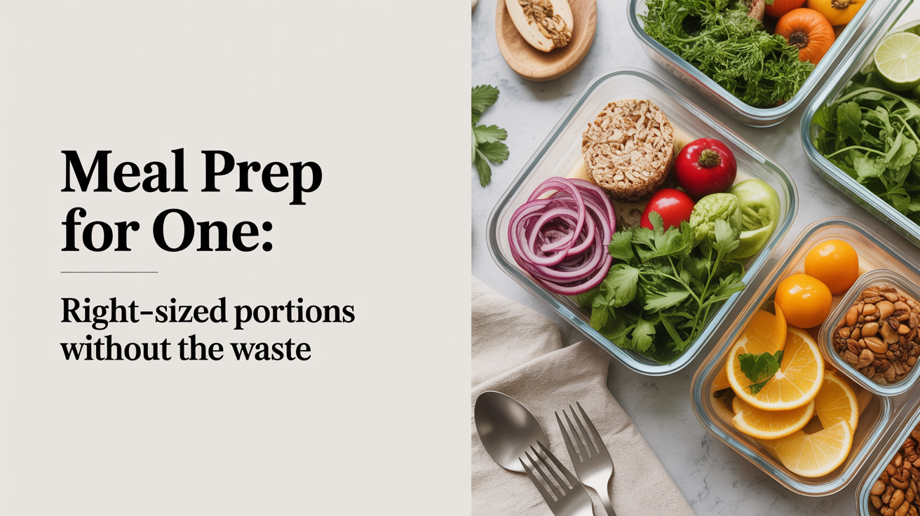 Meal Prep for One: Right-Sized Portions Without the Waste